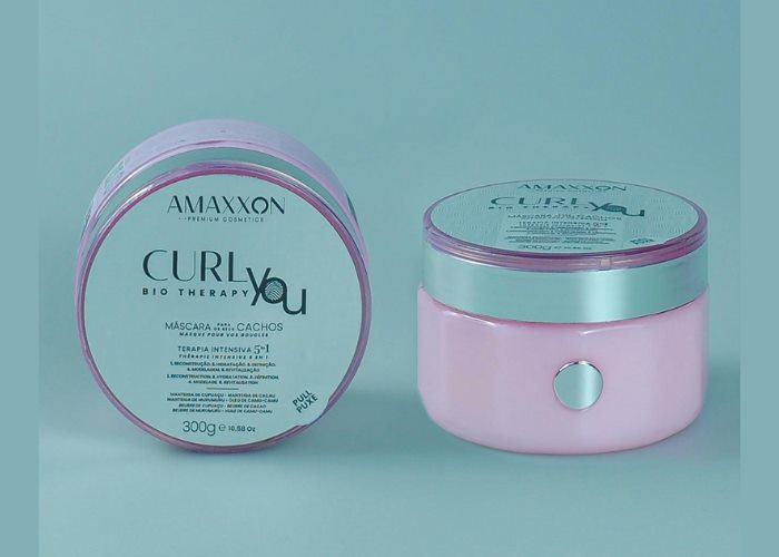 Masque CurlYou Bio Therapy 300 g pour cheveux bouclés, Amaxxon