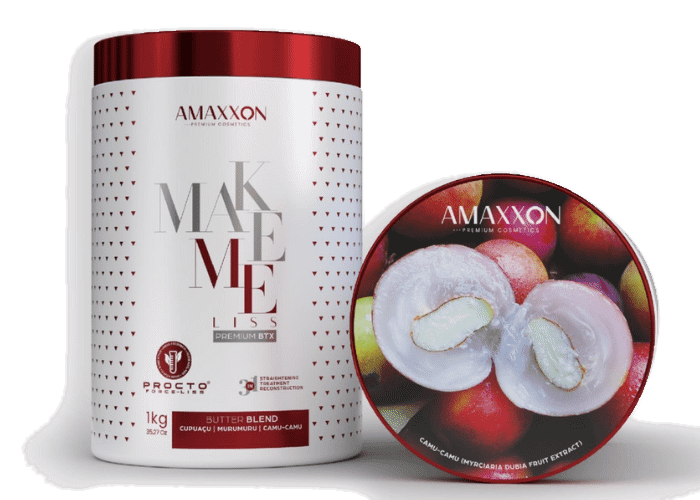 Botox capillaire Make Me Liss Premium BTX 1 litre, butter blend cupuaçu murumuru camu-camu, Amaxxon